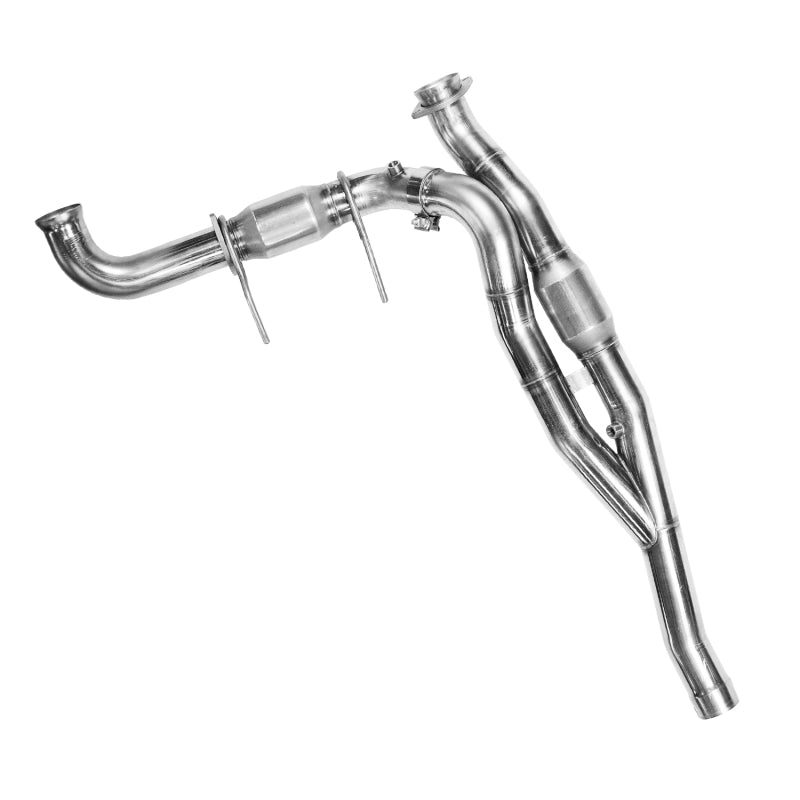 Kooks 10-14 Ford Raptor SVT 6.2L 4V ALL 3in SS OEM Exhaust GREEN Cat Y Pipe - 13523300