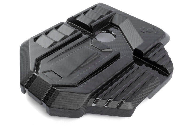 Dinan 21-27 BMW M2/M3/M4 (G80/G82/G87) Matte Carbon Fiber Engine Cover w/Gloss Accents - D590-0005-B