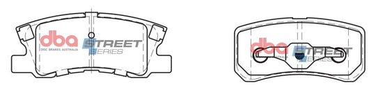 DBA 11-14 Chrysler 200 (302mm Rear Rotor) Street Series Rear Brake Pads - DB1464SS