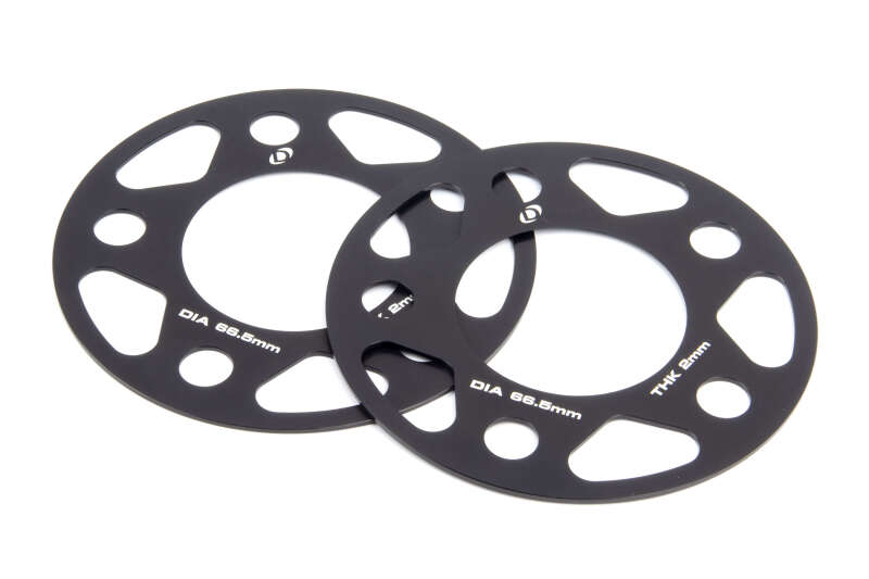 Dinan Wheel Spacers - 5x112 - 66.5mm CB - 2mm Thick (Set of 2) - D210-2020