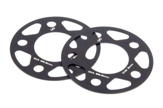 Dinan Wheel Spacers - 5x112 - 66.5mm CB - 2mm Thick (Set of 2) - D210-2020