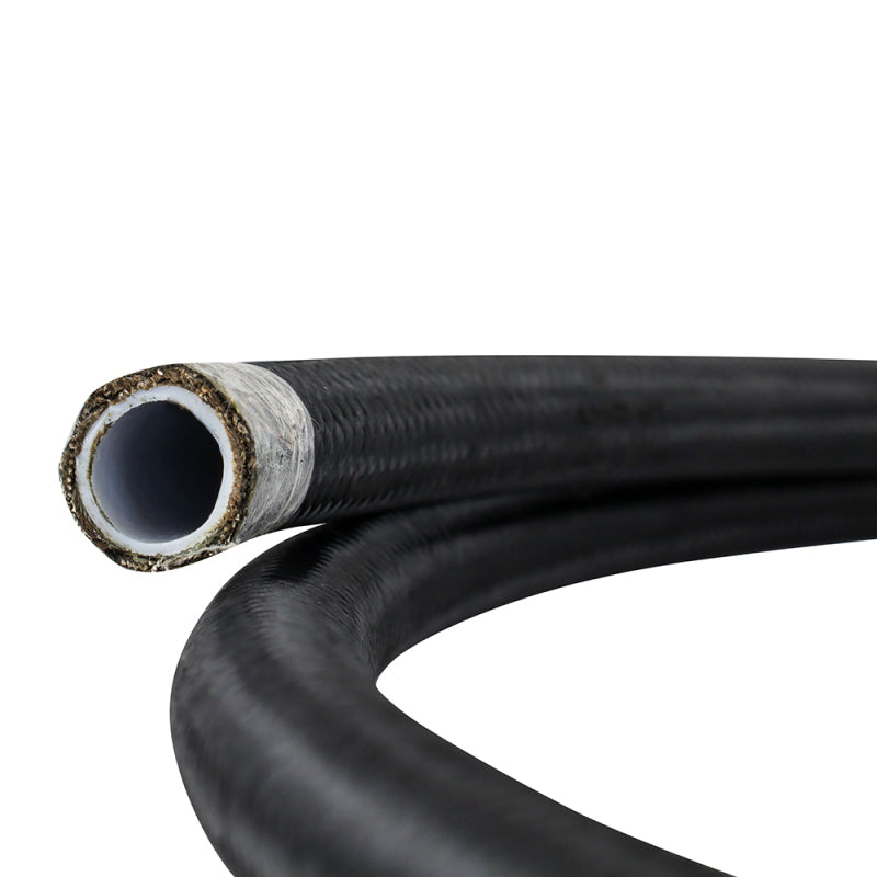 Mishimoto PTFE Braided -6AN 6ft Hose Black - MMSBH-0672-PB