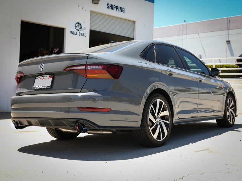 aFe 19-21 VW Jetta GLI (MKVII) L4-2.0L (t) MACH Force-Xp 304 SS Cat-Back Exhaust System Blue Tips - 49-36432-L