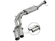 Load image into Gallery viewer, aFe Rebel Series 3in. to 2.5in. 409 SS C/B Exhaust 11-14 Ford F-150 V6-3.5L (tt) - Polished Tip - 49-43078-P