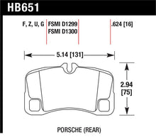 Load image into Gallery viewer, Hawk 07-08 Porsche 911 Turbo/911 GT3/911 GT3 CUP Rear Ceramic Street Brake Pads - HB651Z.624