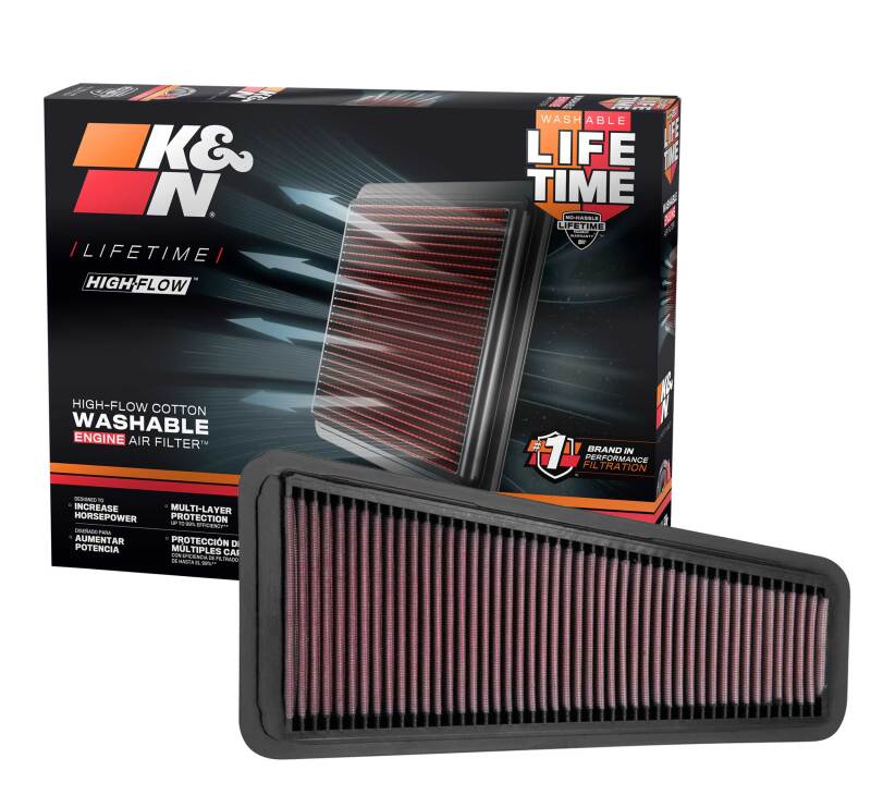K&N 05-10 Toyota Tacoma/Tundra / 02-09 4Runner / 07-09 FJ Cruiser Drop In Air Filter - 33-2281