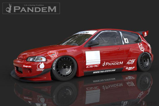 GReddy 92-95 Honda Civic EG Hatchback Pandem Rocket Bunny Side Skirts - 17050113