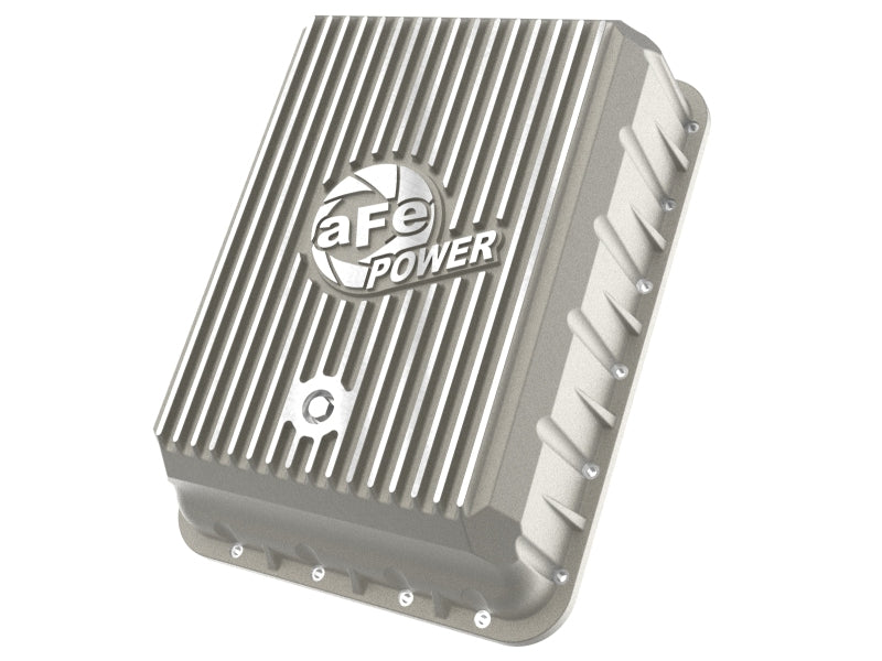 aFe POWER Street Series Transmission Pan Raw w/ Machined Fins RAM 3500 13-24 (AS69RC Transmission) - 46-71500A