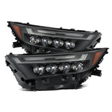 AlphaRex 19-23 Toyota RAV4 (High Trim) NOVA LED Projector Headlights Black - 880870