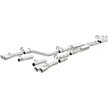 Load image into Gallery viewer, MagnaFlow Cat-Back, SS, 2.5in, Quad Split Rear 3.5in Tip 2015 Dodge Challenger 3.6L V6 - 19217