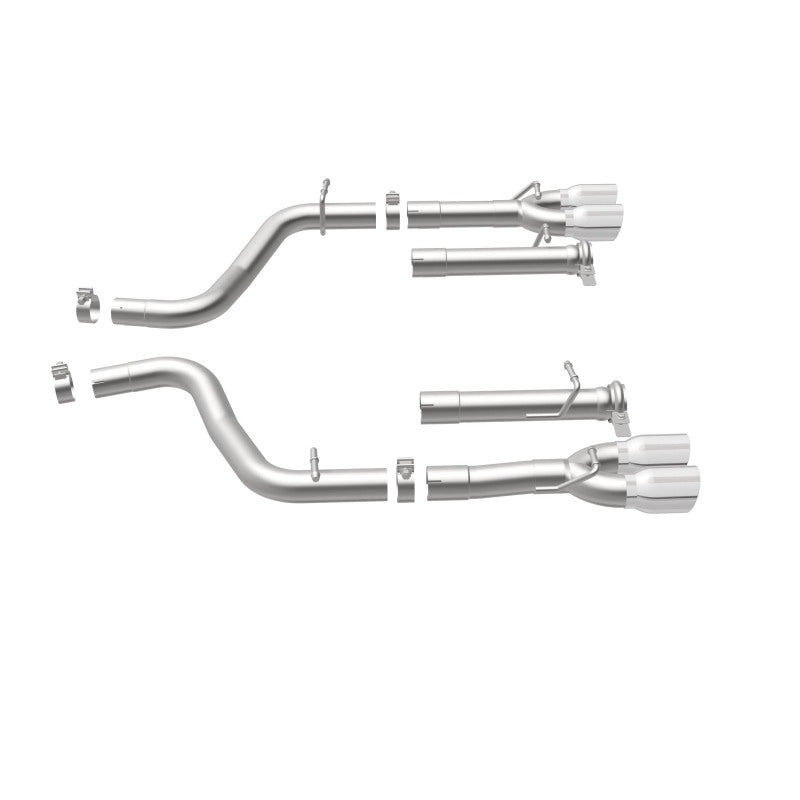 MagnaFlow Axle-Back, SS, 2.5in, Quad Split Rear 3.5in Tip 2015 Dodge Challenger R/T 5.7L - 19210