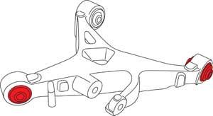 SPC Performance xAxis Sealed Flex Joint for 2003-2008 Jaguar S-Type - 87555