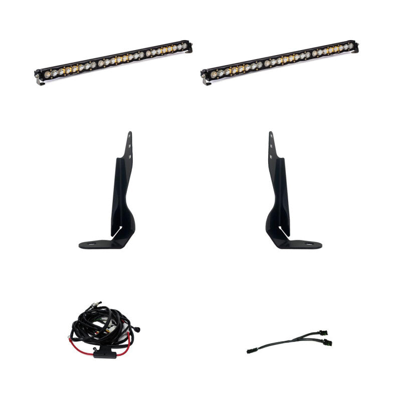 Baja Designs GMC 2020-22 Sierra 2500HD/3500HD Dual 30in Grille Light Bar Kit - 447854