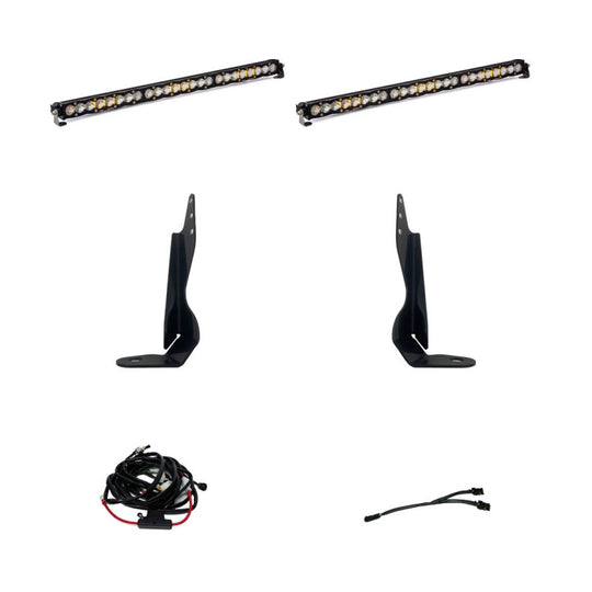 Baja Designs GMC 2020-22 Sierra 2500HD/3500HD Dual 30in Grille Light Bar Kit - 447854