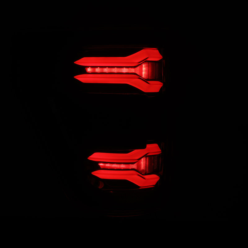 AlphaRex 21-23 Ford F-150 LUXX LED Taillights - Black w/ BLIS - 653040