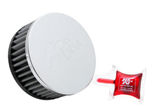 Load image into Gallery viewer, K&amp;N Universal Chrome Filter 2 1/2 inch O/S FLG / 4 1/2 inch OD / 2 inch Height - RC-1950