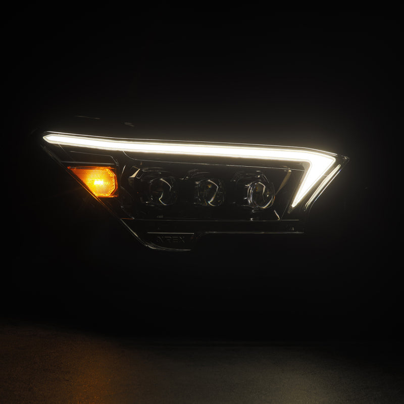 AlphaRex 2024+ Toyota Tacoma NOVA-Series LED Proj Headlights Alpha-Blk w/Actv Light & Seq. Sig + DRL - 880332