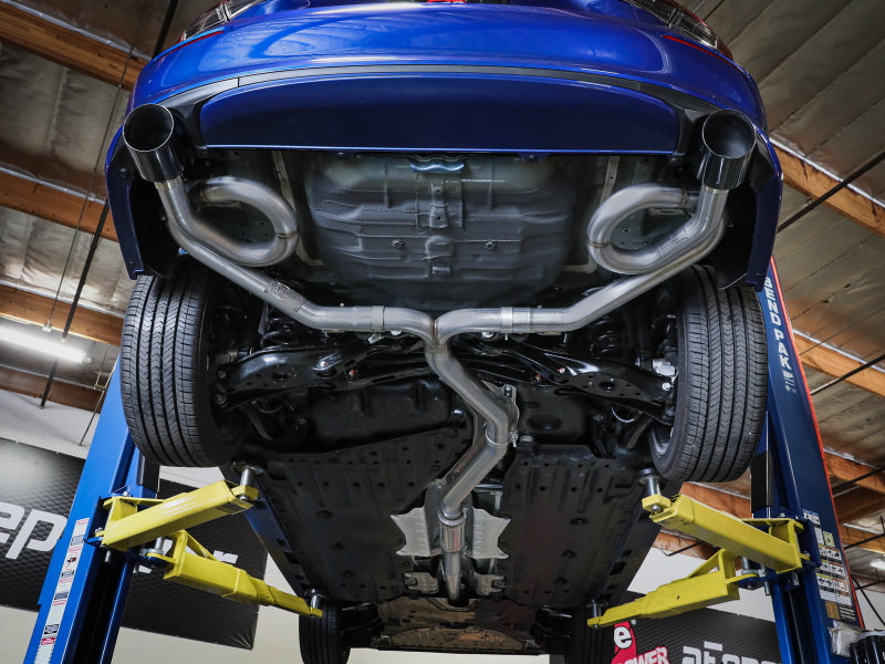 aFe 22-23 Honda Civic Si L4 1.5L (t) Takeda 2.5in to 3in 304 SS Cat-Back Exhaust w/Carbon Fiber Tips - 49-36630-C