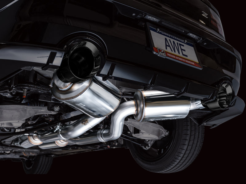 AWE Tuning 2023 Nissan Z RZ34 RWD Touring Edition Cat-Back Exhaust System w/ Diamond Black Tips - 3015-33400