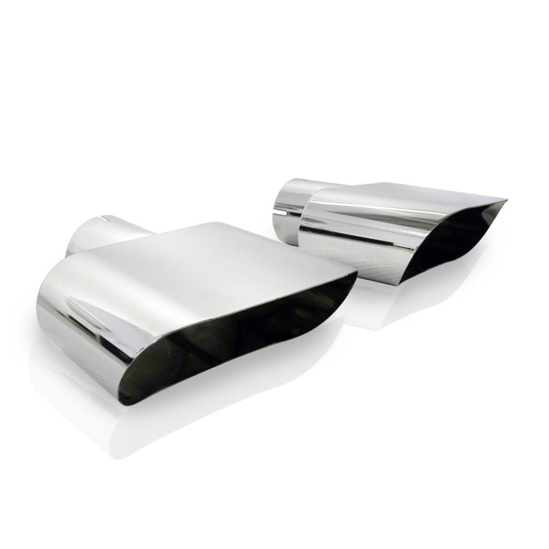 Stainless Works Wide Oval Challenger R/T 2-1/2in Inlet Tips (priced per pair) - 786250