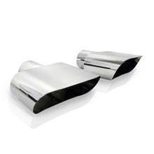 Load image into Gallery viewer, Stainless Works Wide Oval Challenger R/T 2-1/2in Inlet Tips (priced per pair) - 786250