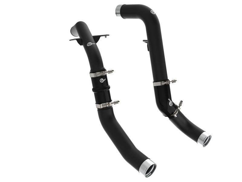 aFe RAM 1500 20-22 V6-3.0L (td) BladeRunner 2-1/2 in & 3in Aluminum Hot & Cold Charge Pipe Kit Black - 46-20594-B