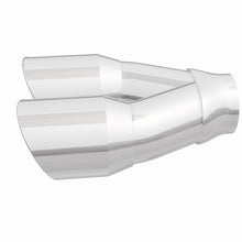Load image into Gallery viewer, MagnaFlow Double Wall 3in Dual Round Polished Tip 2.25in Inlet - 35226
