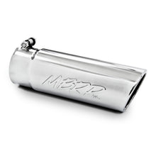 Load image into Gallery viewer, MBRP Universal Tip 4in O.D. Angled Rolled End 3.5in inlet 10 length - T5112