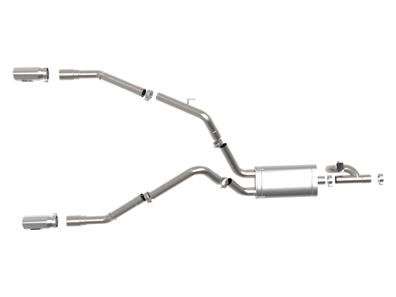 aFe 09-18 Ram 1500 V8 5.7L Hemi Gemini XV 3in 304 SS Cat-Back Exhaust w/ Polished Tips - 49-32083-P