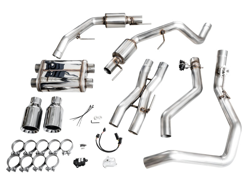 AWE Tuning Gen 3 Raptor R SwitchPath Exhaust - Chrome Silver Tips - 3025-32852