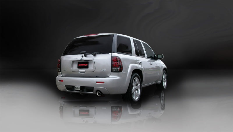 Corsa 2006-2008 Chevrolet Trailblazer SS 6.0L V8 Polished Sport Cat-Back Exhaust - 14256