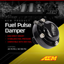 Load image into Gallery viewer, AEM AN6 ORB 40-70psi Fuel Pulse Damper - 25-4002