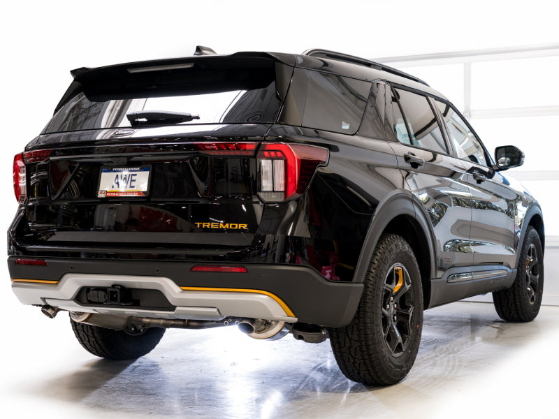 AWE Tuning 2021+ Ford Explorer Tremor 3.0TT 0FG Dual Rear Exit Exhaust w/ Bash Guard - 3015-28625