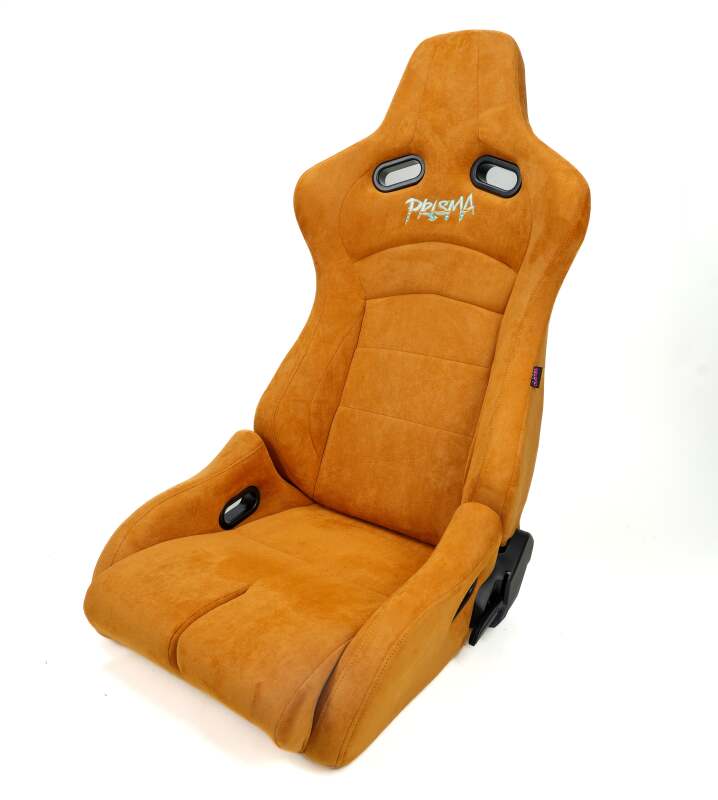 NRG Prisma Lab Reclinable Bucket Racing Seat - Pair (Tan Vegan Suede) - RSC-710 L/R-TAN