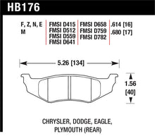 Load image into Gallery viewer, Hawk SRT4 HPS Street Rear Brake Pads - HB176F.614