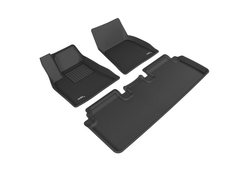 3D MAXpider 12-14 Tesla Model S Kagu Black Full Set - L1TL00001509