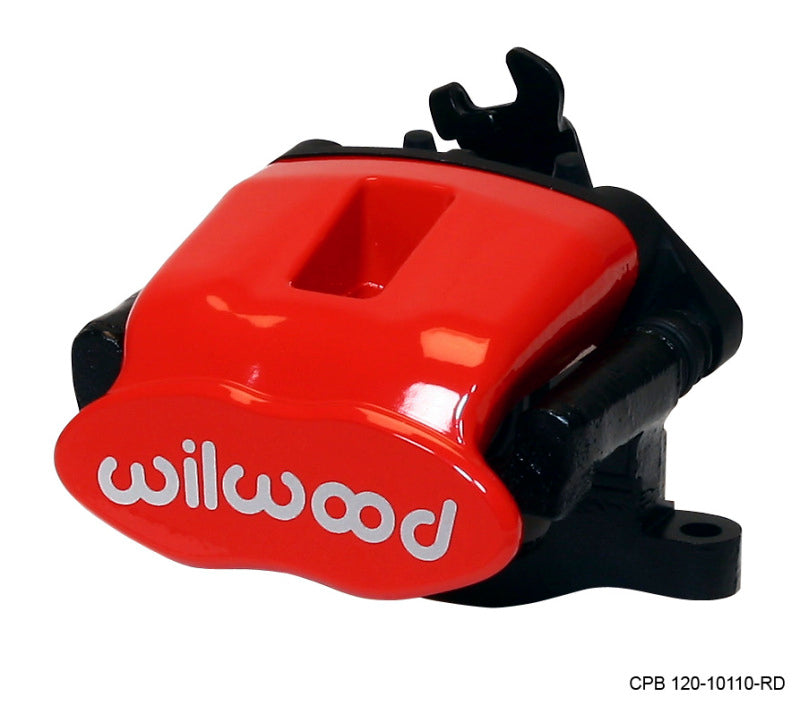 Wilwood Caliper-Combination Parking Brake-L/H-Red 41mm piston 1.00in Disc - 120-10110-RD