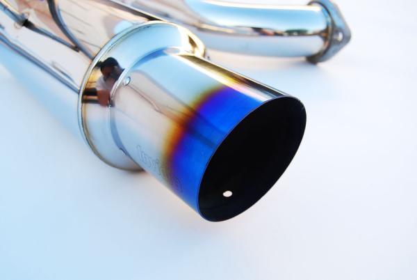 Invidia 08-09 WRX Sedan 76mm (101mm tip) REGULAR Titanium Tip Cat-back Exhaust - HS08SW4GTT