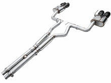 Load image into Gallery viewer, AWE 2024 Ford Mustang GT Fastback S650 RWD SwitchPath Cat-Back Exhaust w/ Quad Diamond Black Tips - 3025-43650