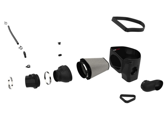 aFe 19-23 Dodge Challenger Hellcat V8-6.2L Magnum FORCE Stage2 Cold Air Intake System w/Pro DRY S - 54-13076D