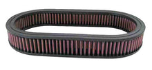Load image into Gallery viewer, K&amp;N Custom Oval Air Filter 7.75in OW X 14.625in OL x 2in H - E-3515