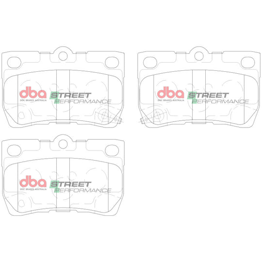 DBA 2006 Lexus GS300 Rear SP Performance Brake Pads - DB1854SP