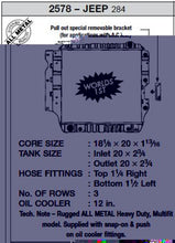 Load image into Gallery viewer, CSF 87-02 Jeep Wrangler 2.5L OEM Plastic Radiator - 2578