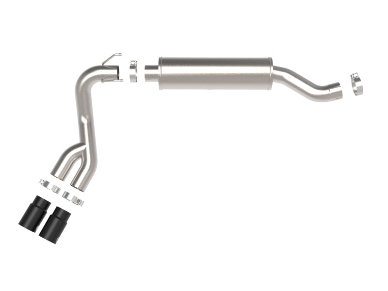 aFe POWER Rebel Series 3.5in SS Cat Back Exhaust w/Black Tips 19-21 RAM V8-6.4L Hemi - 49-42082-B