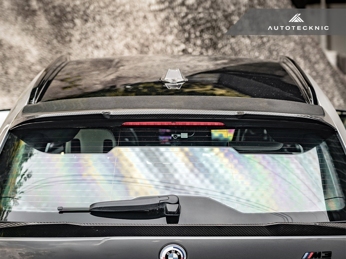 AutoTecknic Dry Carbon Roof Spoiler Add-On - BMW G81 M3