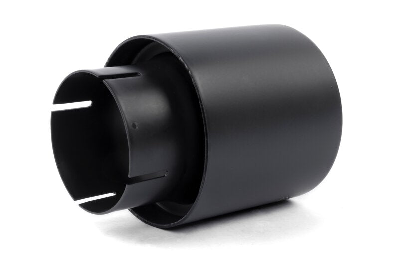 Dinan Double-Walled 4in Clamp-On Exhaust Tip - Black - 4in Outlet / 2.75in Inlet - D663-0601-BOX