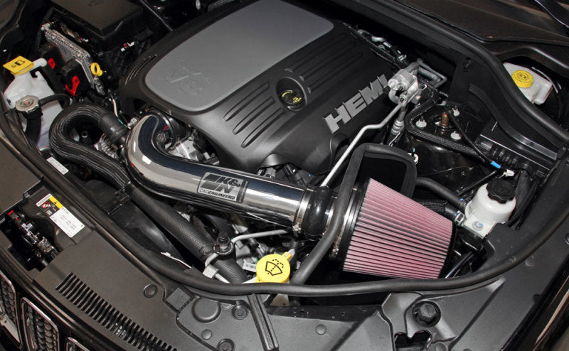 K&N 11 Jeep Grand Cherokee 5.7L V8 / 11 Dodge Durango 5.7L V8 High Flow Performance Intake Kit - 77-1563KP
