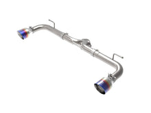 Load image into Gallery viewer, aFe Takeda 2-1/2in 304 SS Axle-Back Exhaust w/ Blue Flame Tips 14-18 Mazda 3 L4 2.0L/2.5L - 49-37014-L