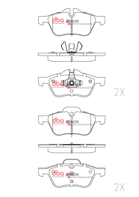 DBA 02-14 Mini Cooper RP Performance Front Brake Pads - DB1500RP