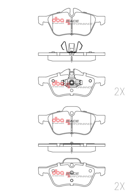 DBA 02-14 Mini Cooper RP Performance Front Brake Pads - DB1500RP